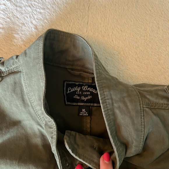 Lucky brand green denim jacket - Picture 5 of 8